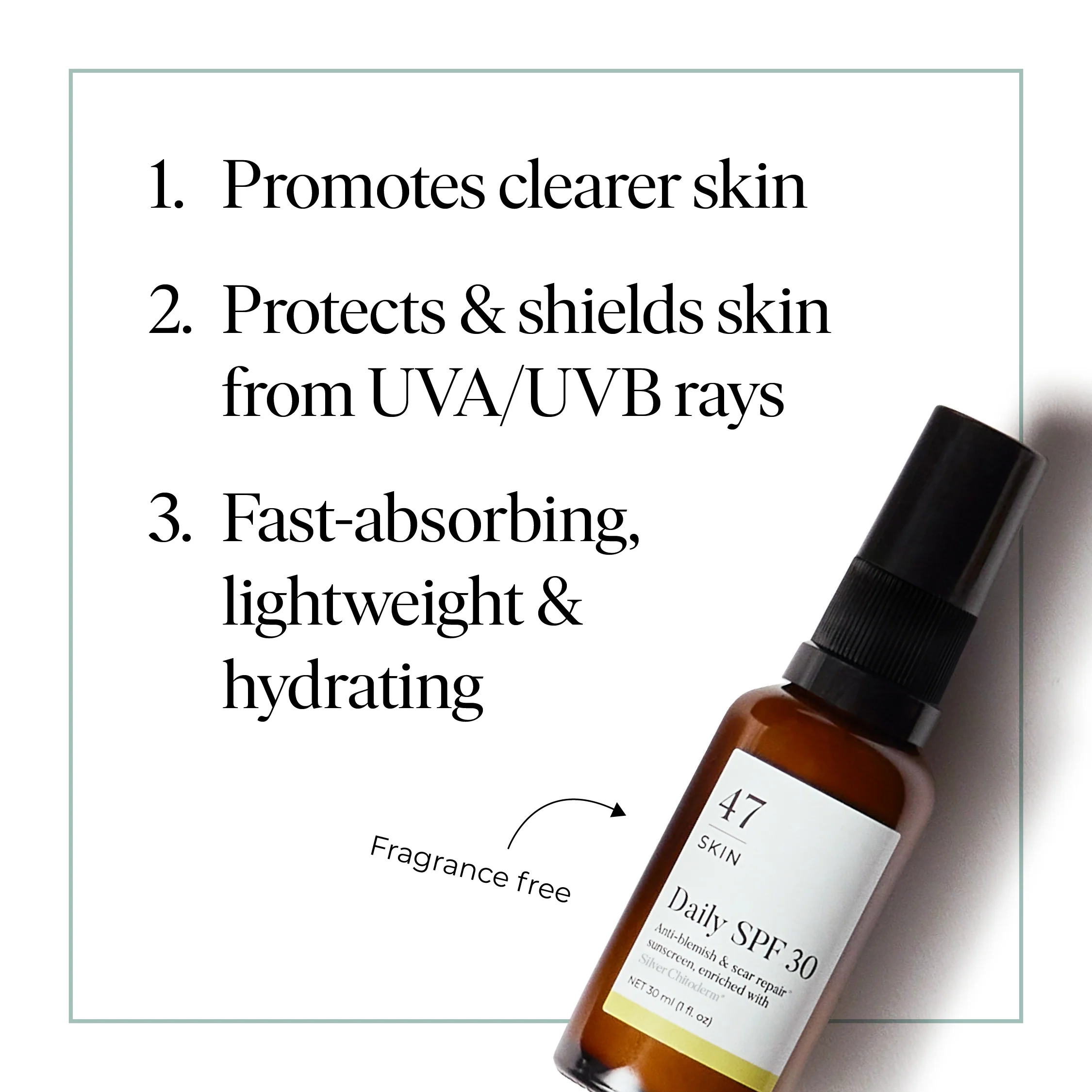Daily SPF 30, enriched with Silver Chitoderm® - Image 5